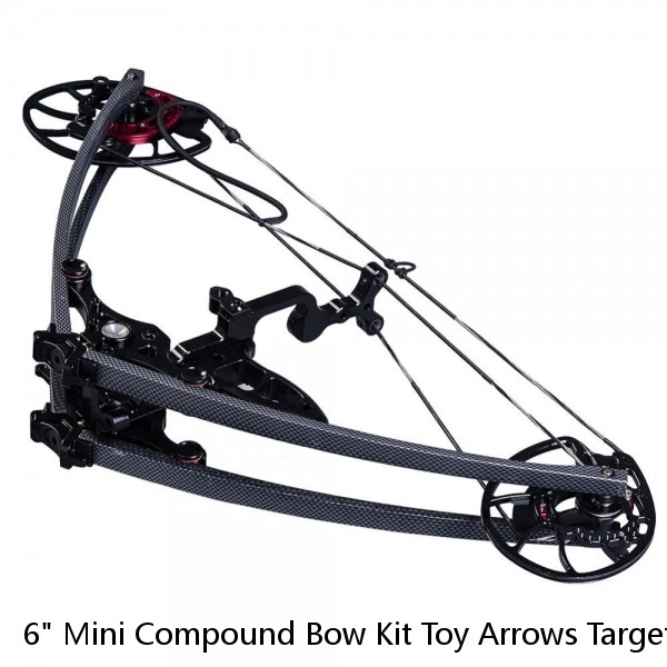 6" Mini Compound Bow Kit Toy Arrows Target Shooting Archery Gift Pocket Bow