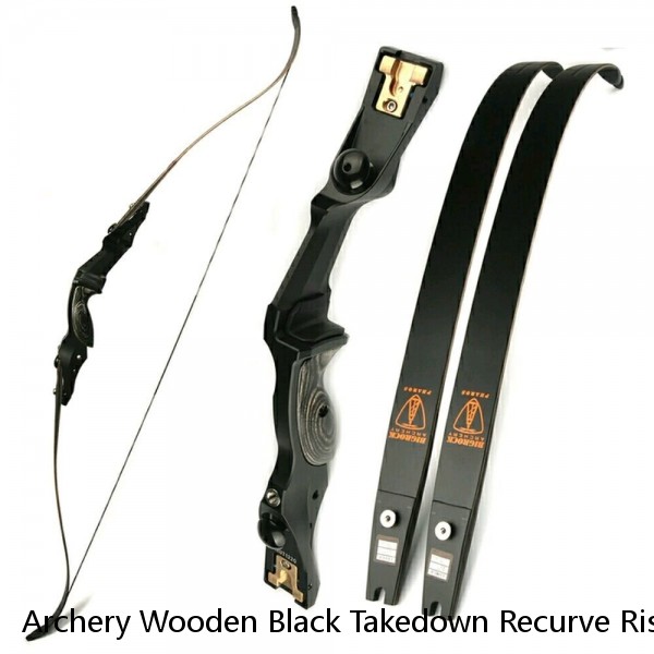 Archery Wooden Black Takedown Recurve Riser For Diy Hunting Bows ILF Archery Hunting Bow Riser