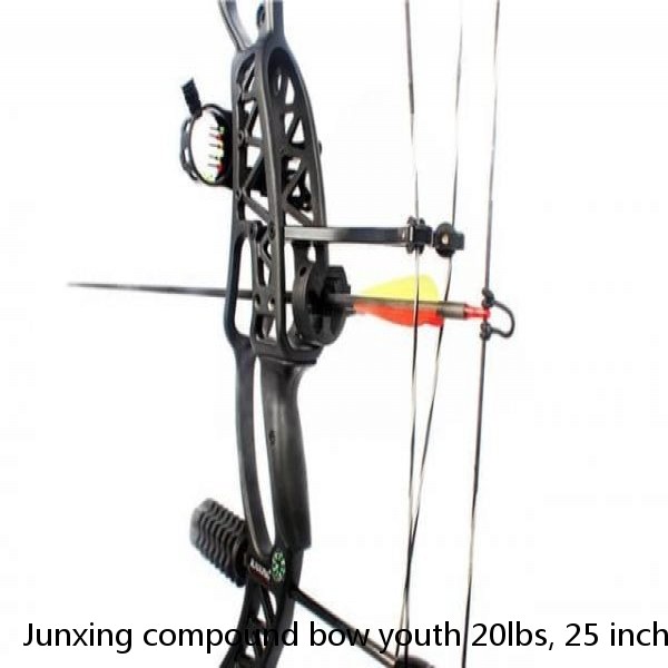 Junxing compound bow youth 20lbs, 25 inches draw length, used