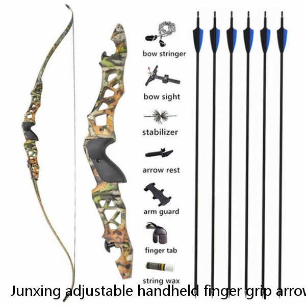 Junxing adjustable handheld finger grip arrow release thumb trigger bow release for hunting archery bow