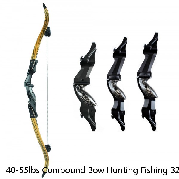 40-55lbs Compound Bow Hunting Fishing 320FPS Recurve Bow Archery Target Shooting