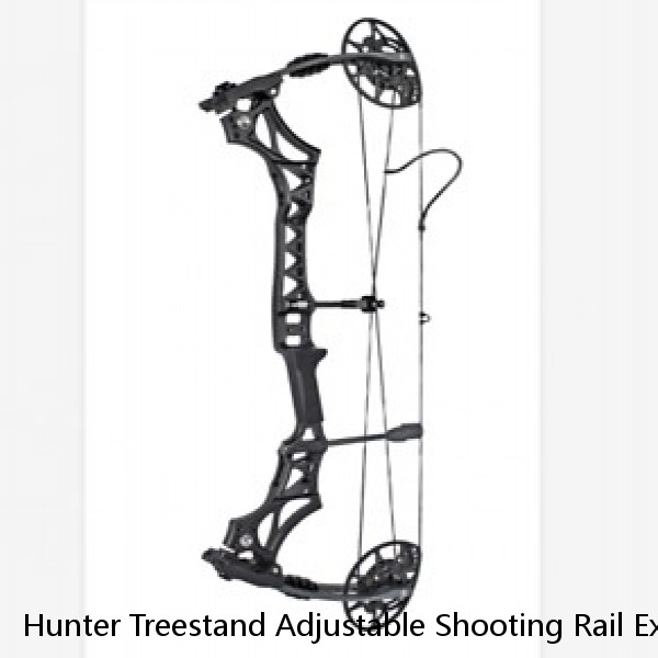 Hunter Treestand Adjustable Shooting Rail Extra Wide Deep Platform for Wide Stances Flex Tek Comfort Seat