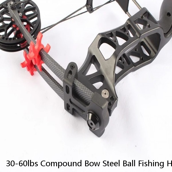 30-60lbs Compound Bow Steel Ball Fishing Hunting Catapult Dual-use Archery M109E