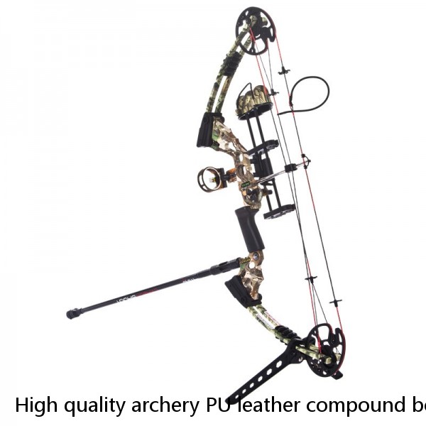 High quality archery PU leather compound bow wrist release for adult compound bow release aid