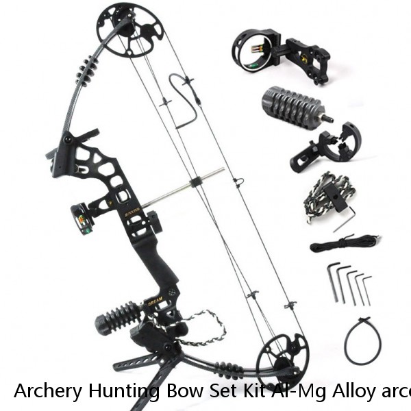 Archery Hunting Bow Set Kit Al-Mg Alloy arco e flecha 70lbs Compound Bow with Release Sight Stabilizer