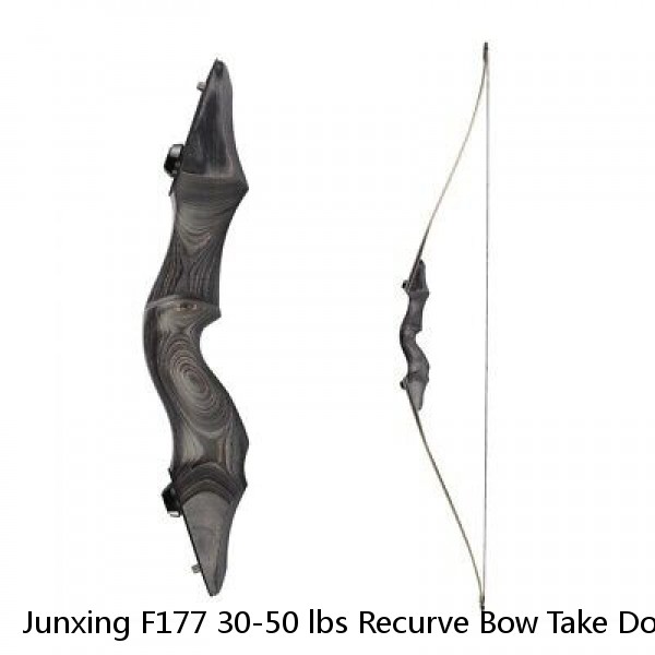 Junxing F177 30-50 lbs Recurve Bow Take Down Aluminum Alloy Bow for Outdoor Archery Shooting and Hunting