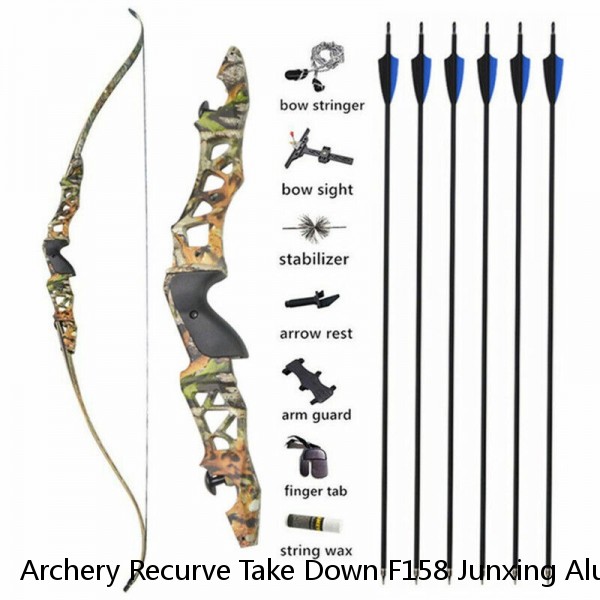 Archery Recurve Take Down F158 Junxing Aluminum Bow with High Quality for Competition Shooting