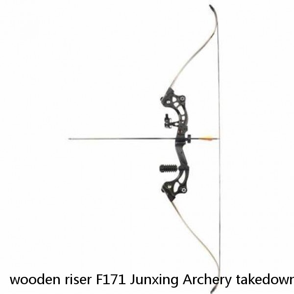 wooden riser F171 Junxing Archery takedown hunting recurve bow